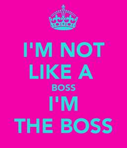 I'm the boss