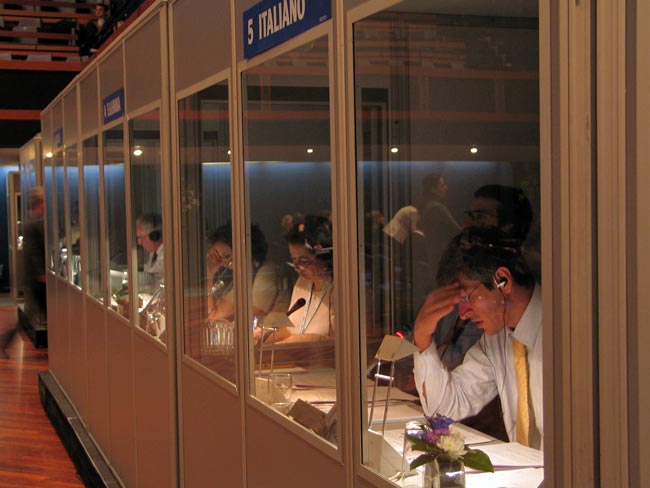 interpreting booth