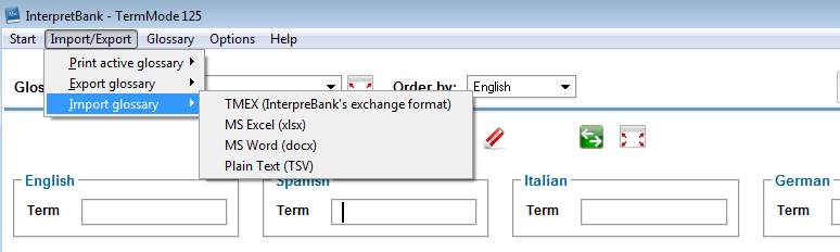 exportar glosarios interprebank